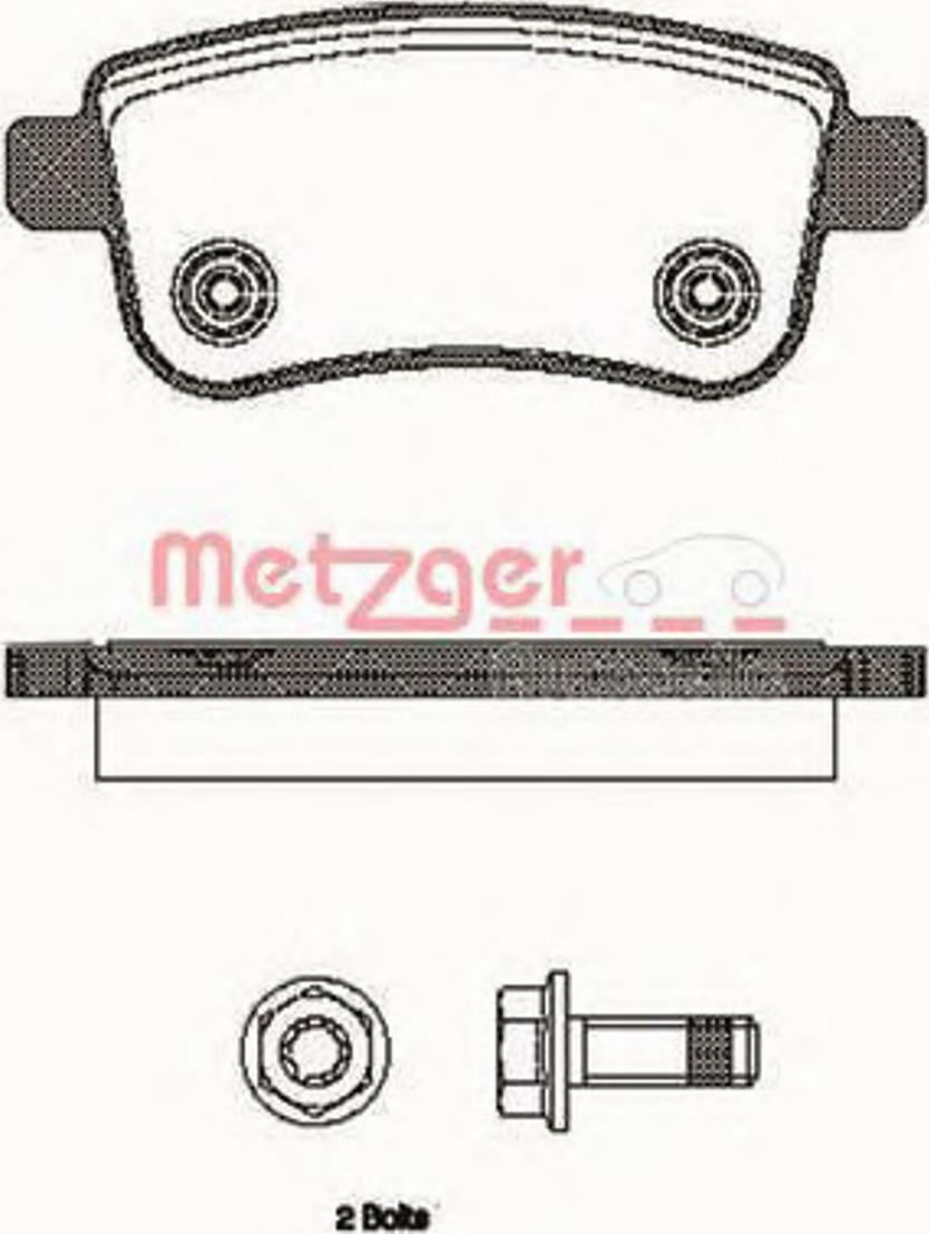 Metzger 138700 - Bremžu uzliku kompl., Disku bremzes www.autospares.lv