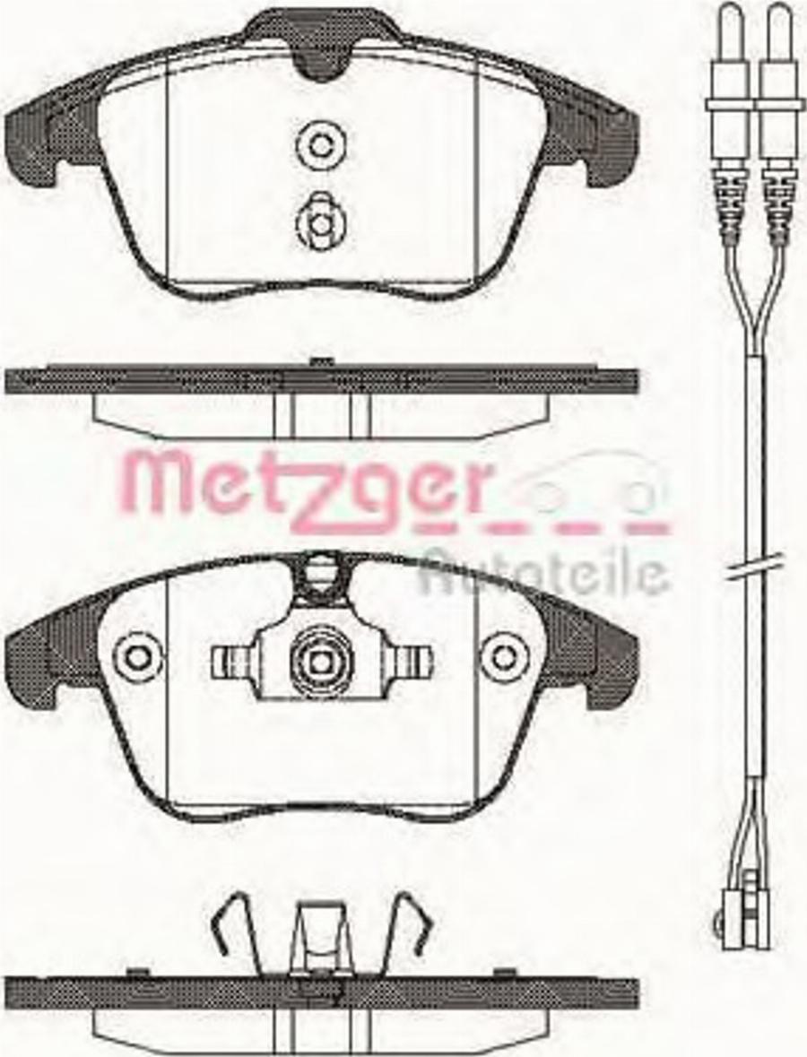 Metzger 1249.01 - Bremžu uzliku kompl., Disku bremzes www.autospares.lv