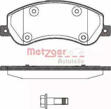 Metzger 1170774 - Bremžu uzliku kompl., Disku bremzes www.autospares.lv