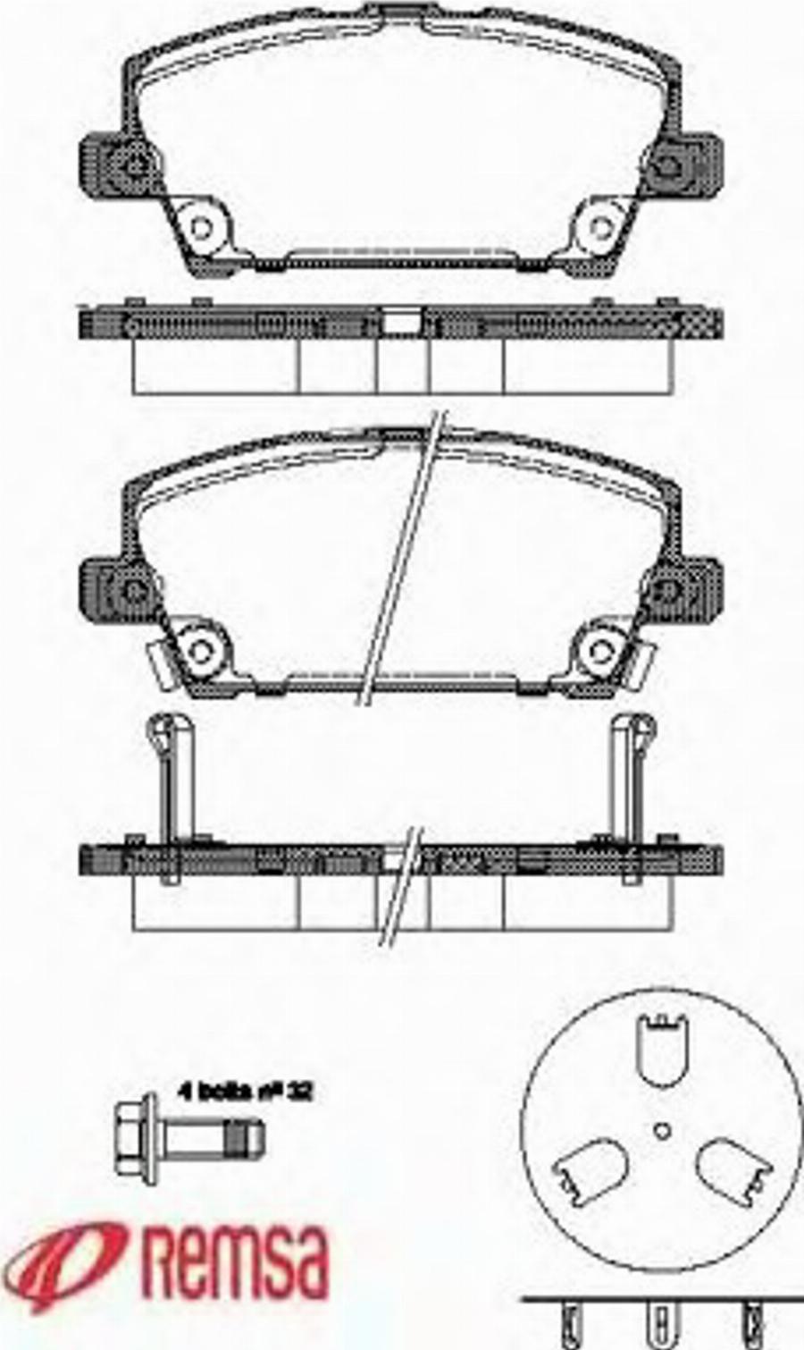 Metzger 1205.02 - Bremžu uzliku kompl., Disku bremzes www.autospares.lv