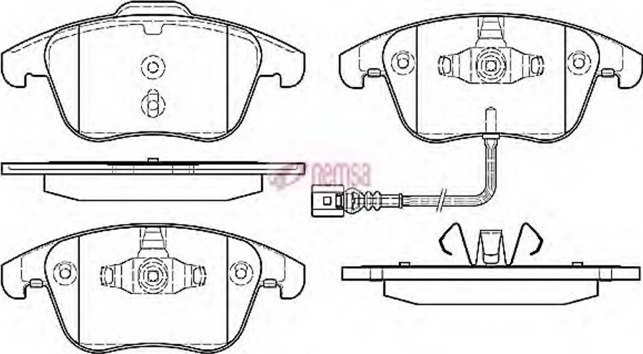 Metzger 1219.21 - Brake Pad Set, disc brake www.autospares.lv