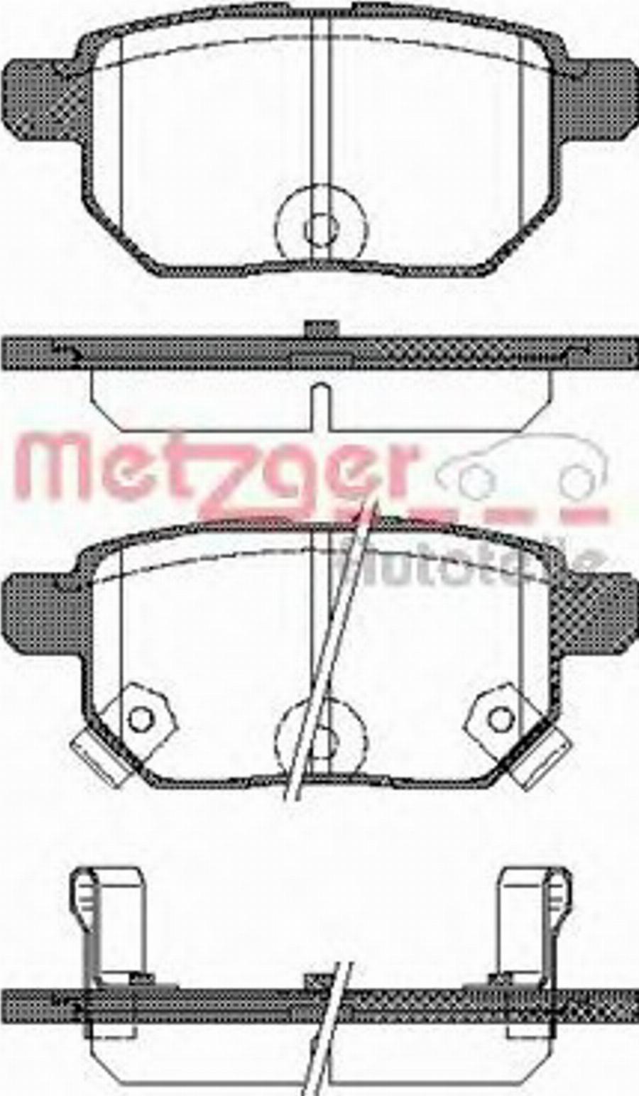 Metzger 128602 - Bremžu uzliku kompl., Disku bremzes autospares.lv