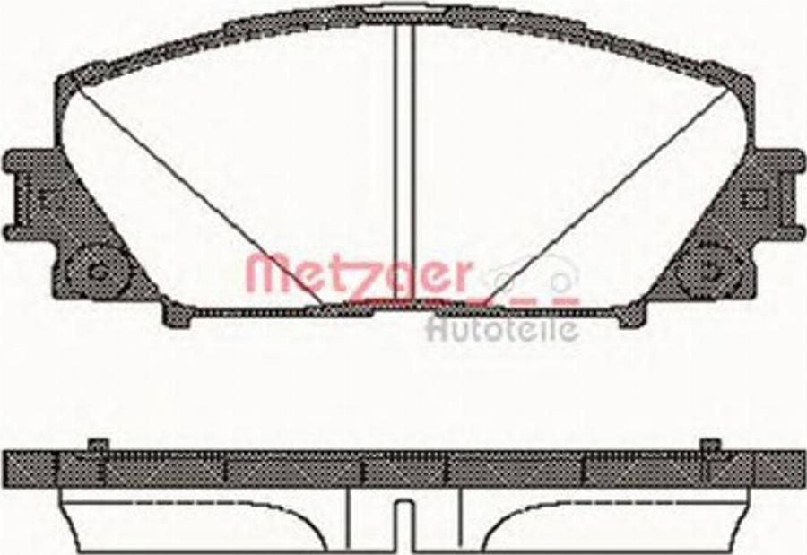 Metzger 1224.10 - Bremžu uzliku kompl., Disku bremzes www.autospares.lv