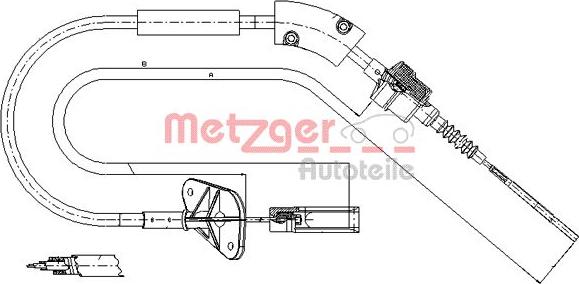 Metzger 12.7202 - Trose, Sajūga pievads www.autospares.lv