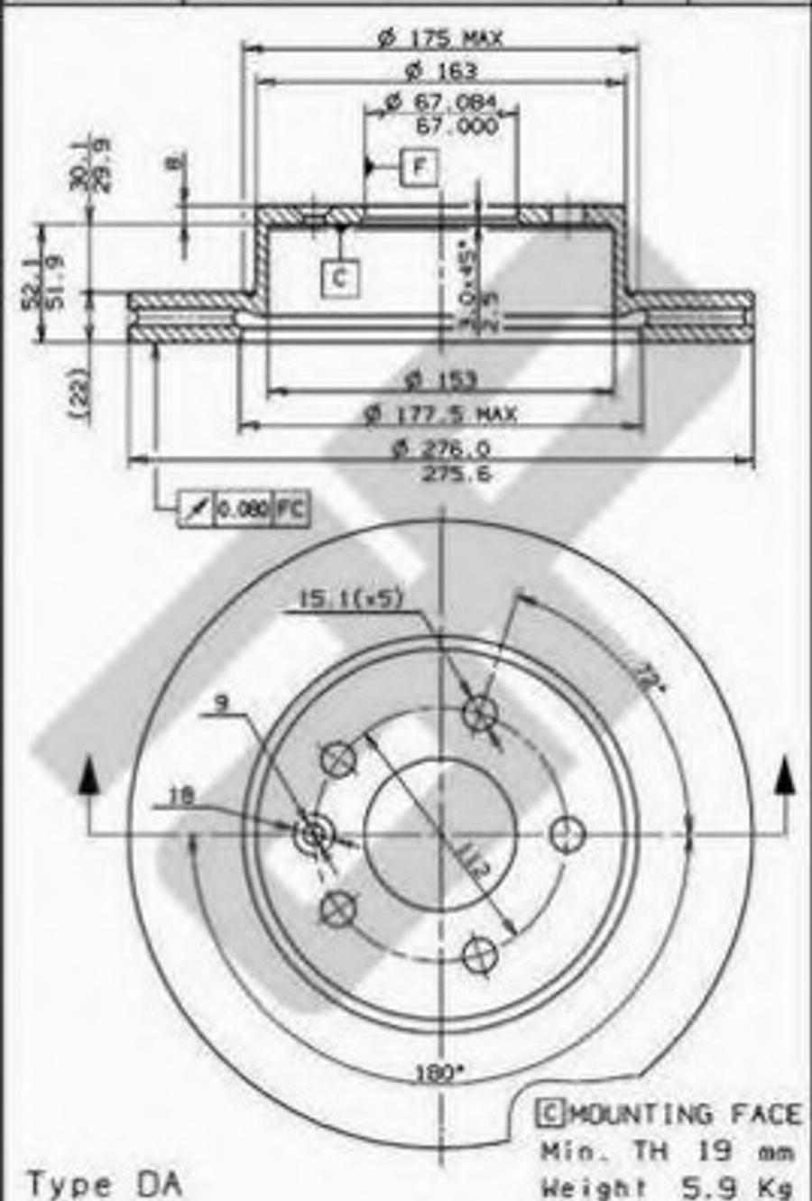 Metzger 24653 - Brake Disc www.autospares.lv