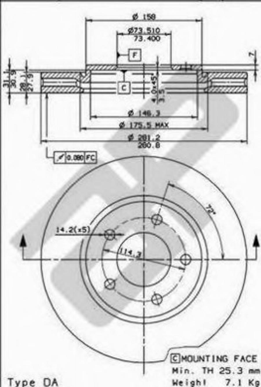 Metzger 24842 - Bremžu diski autospares.lv