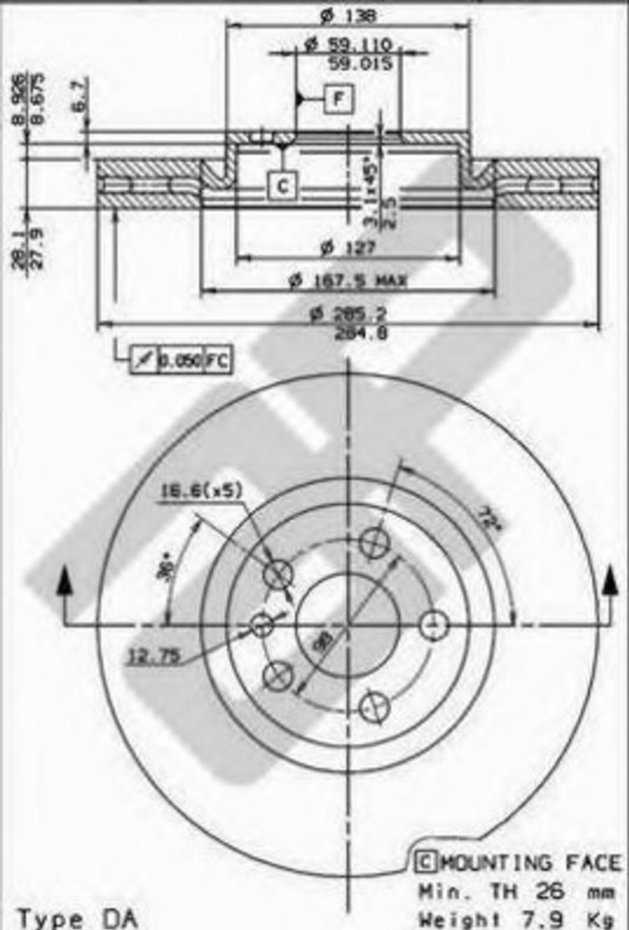 Metzger 24800 V - Bremžu diski www.autospares.lv