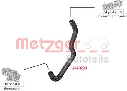 Metzger 2420228 - Radiatora cauruļvads www.autospares.lv