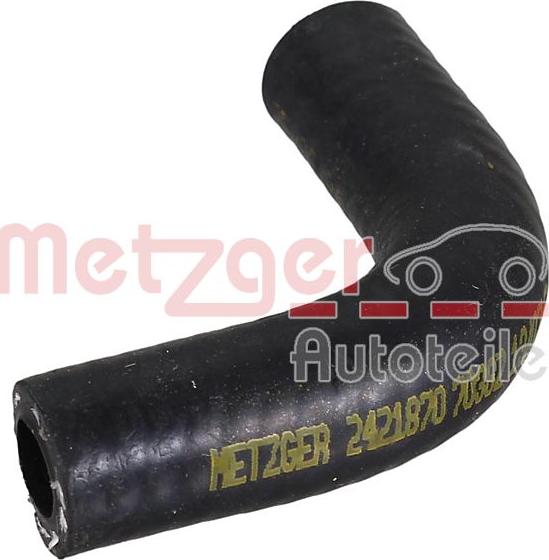 Metzger 2421870 - Radiatora cauruļvads www.autospares.lv