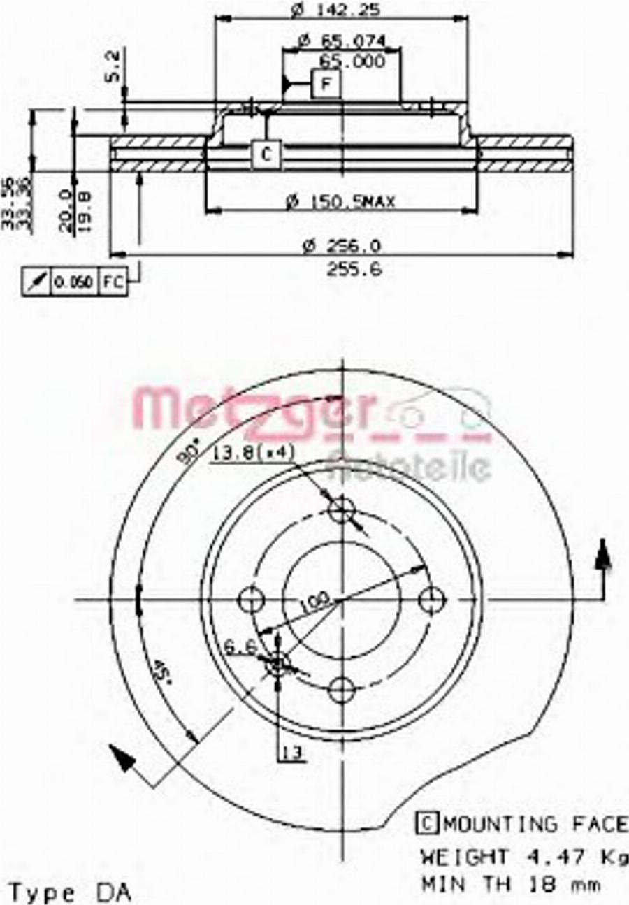 Metzger 24217E - Bremžu diski www.autospares.lv