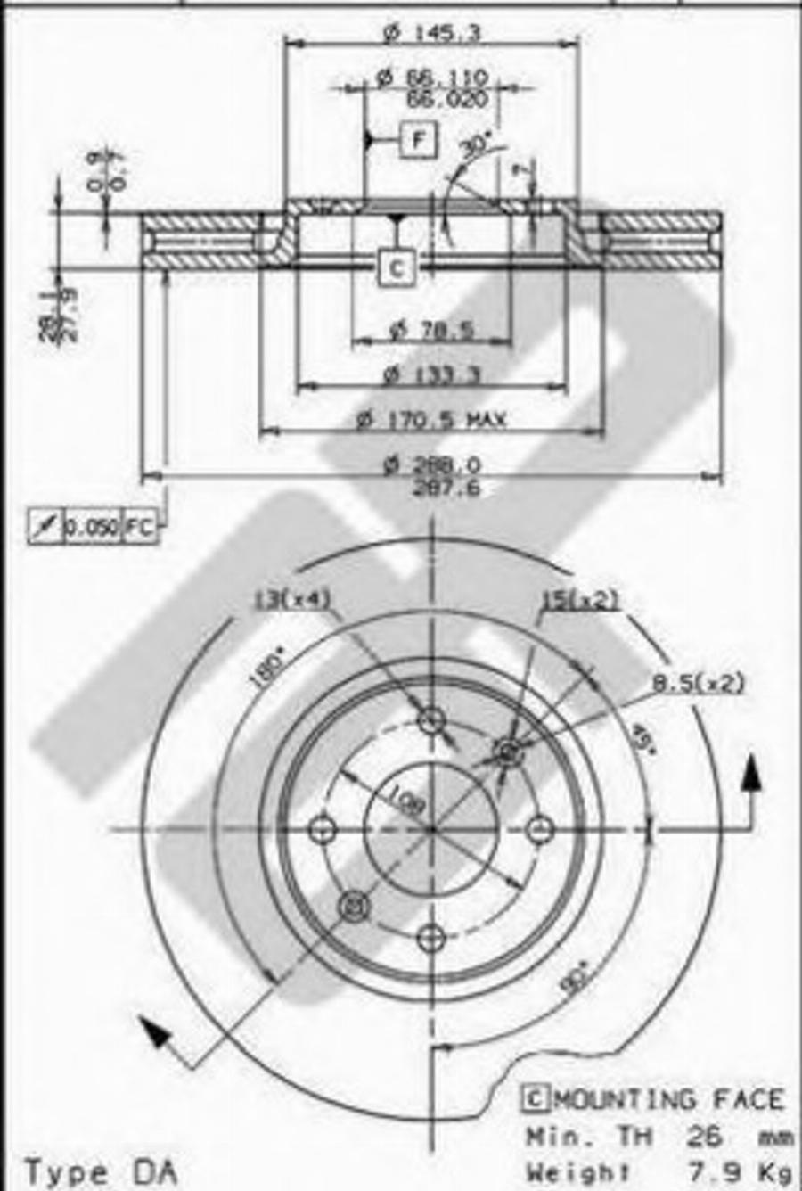 Metzger 24761 - Тормозной диск www.autospares.lv