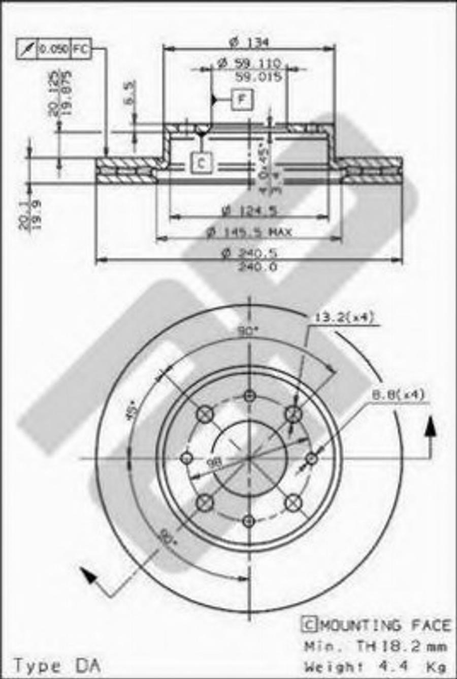 Metzger 24706 - Bremžu diski www.autospares.lv