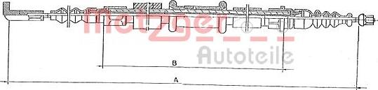 Metzger 251.25 - Trose, Stāvbremžu sistēma www.autospares.lv