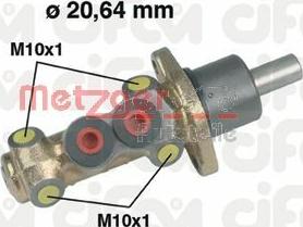 Metzger 202-142 - Galvenais bremžu cilindrs www.autospares.lv