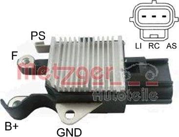 Metzger 2390033 - Ģeneratora sprieguma regulators autospares.lv