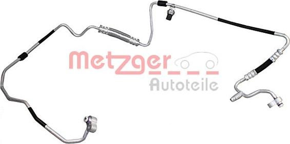 Metzger 2360093 - Augstspiediena cauruļvads, Gaisa kond. sist. www.autospares.lv