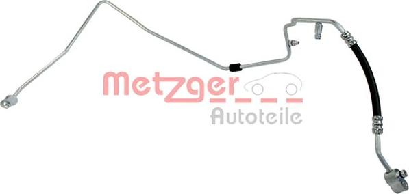 Metzger 2360063 - Augst / Zemspiediena cauruļvads, Gaisa kond. sist. www.autospares.lv