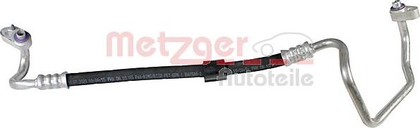 Metzger 2360122 - High Pressure Line, air conditioning www.autospares.lv