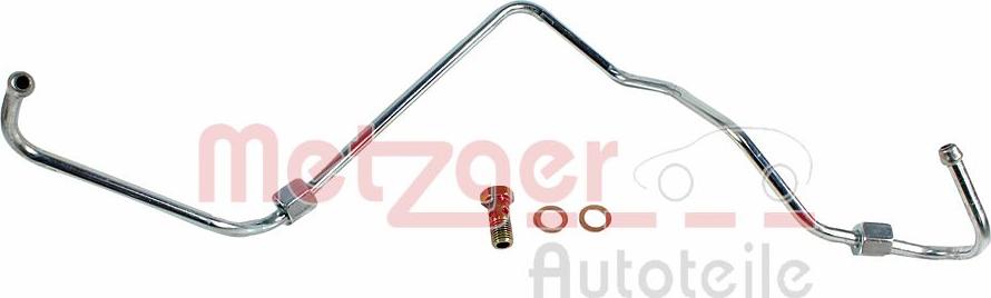 Metzger 2361152 - Трубка, маслопровод компрессора www.autospares.lv