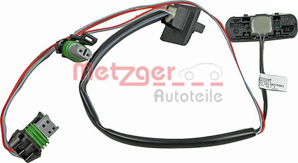 Metzger 2310558 - Slēdzis, Bagāžas nodalījuma vāka atvēršana www.autospares.lv