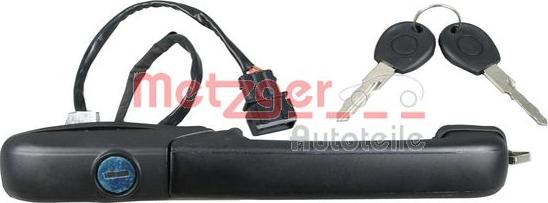 Metzger 2310584 - Durvju rokturis www.autospares.lv