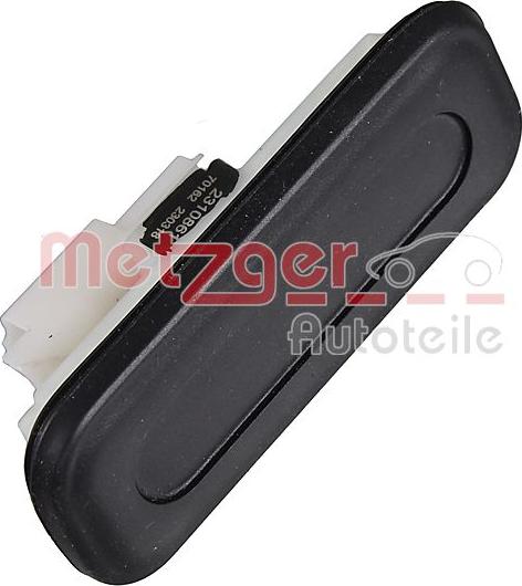 Metzger 2310861 - Slēdzis, Bagāžas nodalījuma vāka atvēršana www.autospares.lv