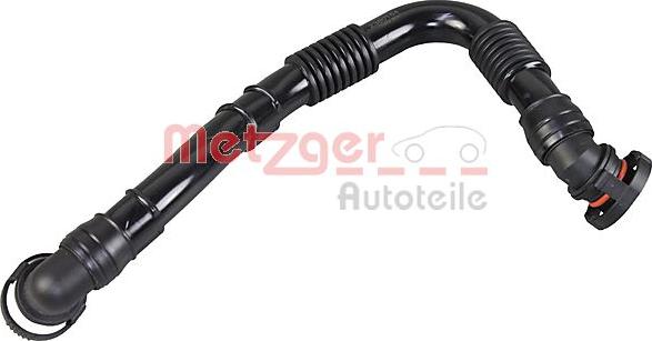 Metzger 2380154 - Šļūtene, Motora galvas vāka ventilācija www.autospares.lv