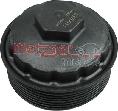 Metzger 2370011 - Vāks, Eļļas filtra korpuss www.autospares.lv