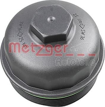 Metzger 2370071 - Vāks, Eļļas filtra korpuss www.autospares.lv