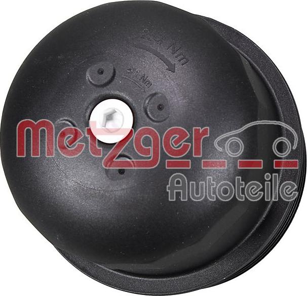 Metzger 2370124 - Vāks, Eļļas filtra korpuss www.autospares.lv