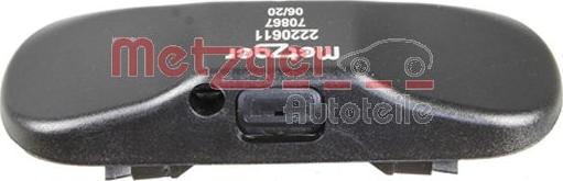 Metzger 2220611 - Washer Fluid Jet, windscreen www.autospares.lv