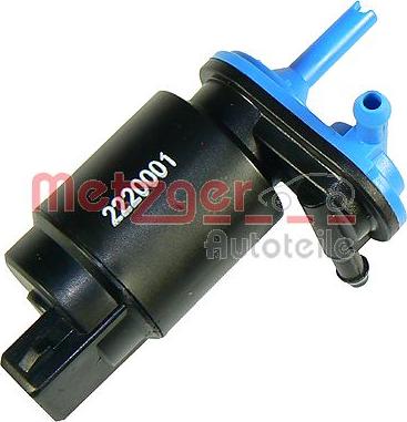 Metzger 2220001 - Water Pump, window cleaning www.autospares.lv