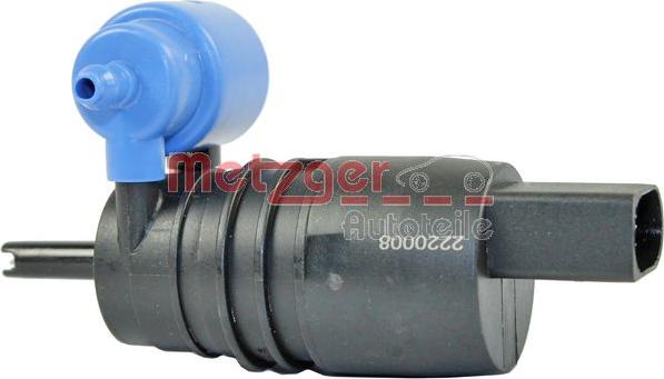 Metzger 2220008 - Water Pump, window cleaning www.autospares.lv