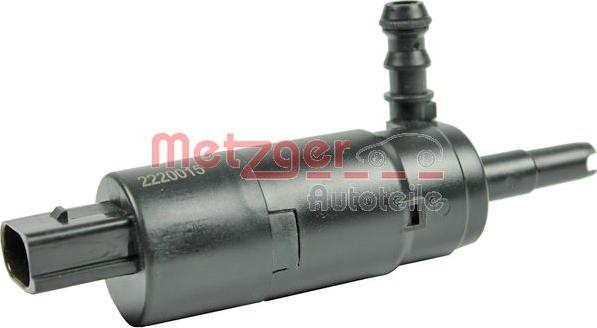 Metzger 2220015 - Water Pump, headlight cleaning www.autospares.lv