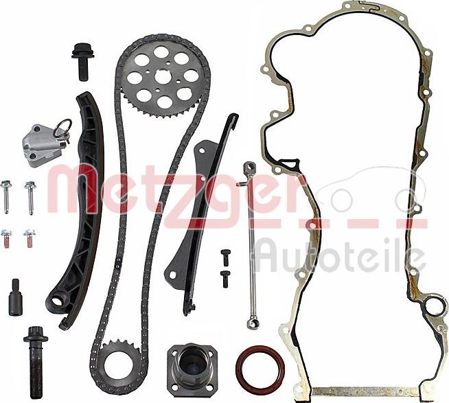 Metzger 7490006 - Комплект цепи привода распредвала www.autospares.lv