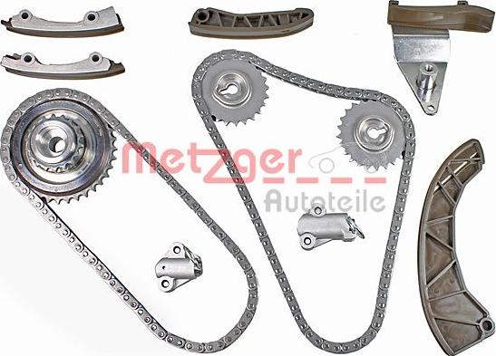 Metzger 7490039 - Sadales vārpstas piedziņas ķēdes komplekts www.autospares.lv