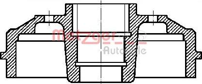 Metzger BT 638 - Bremžu trumulis www.autospares.lv