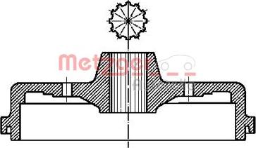 Metzger BT 713 - Bremžu trumulis www.autospares.lv