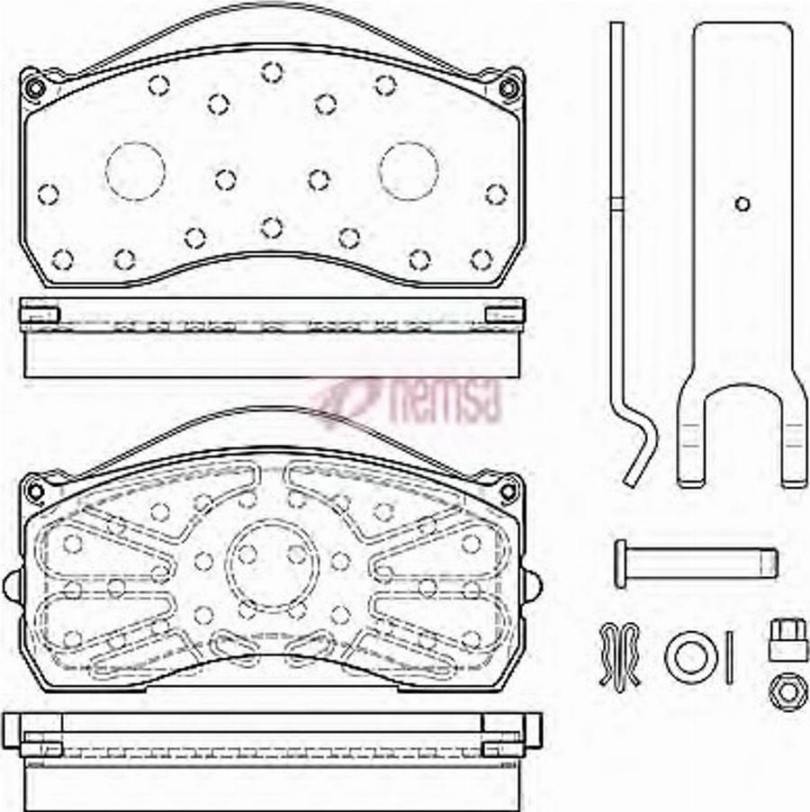 Metzger JCA 815.80 - Bremžu uzliku kompl., Disku bremzes www.autospares.lv