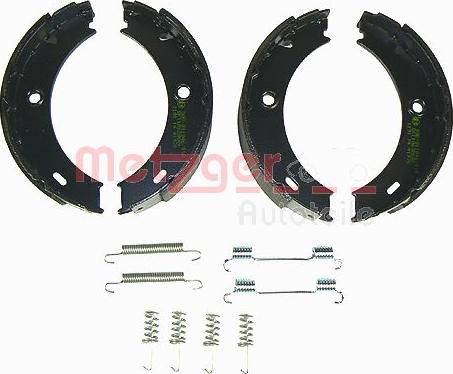 Metzger KR 956 - Brake Shoe Set, parking brake www.autospares.lv