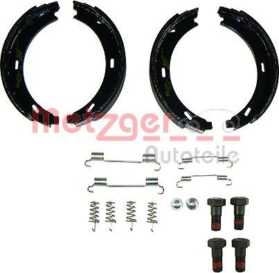 Metzger KR 627 - Brake Shoe Set, parking brake www.autospares.lv