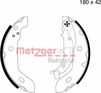 Metzger MG 713 - Bremžu loku komplekts www.autospares.lv