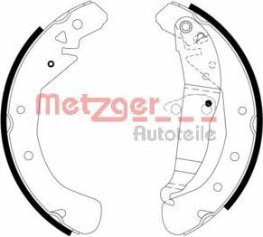 Metzger MG 967 - Brake Shoe Set www.autospares.lv