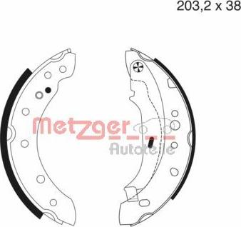 Metzger MG 984 - Bremžu loku komplekts www.autospares.lv