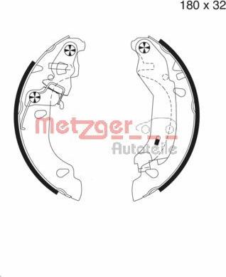 Metzger MG 980 - Bremžu loku komplekts www.autospares.lv