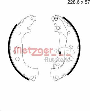 Metzger MG 983 - Bremžu loku komplekts www.autospares.lv