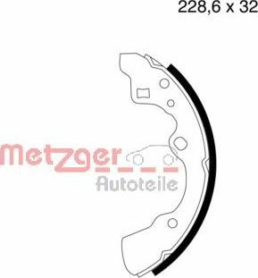 Metzger MG 525 - Bremžu loku komplekts www.autospares.lv