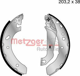 Metzger MG 640 - Bremžu loku komplekts www.autospares.lv