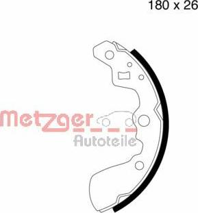 Metzger MG 659 - Bremžu loku komplekts www.autospares.lv