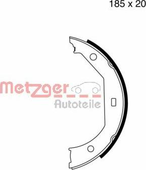 Metzger MG 652 - Bremžu loku kompl., Stāvbremze www.autospares.lv